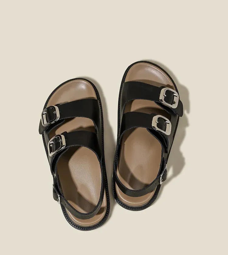 Rose Strap Sandals for Women - Comfortable Casual Footwear - Stylish Summer Sandals in Elegant Design