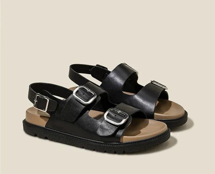 Rose Strap Sandals for Women - Comfortable Casual Footwear - Stylish Summer Sandals in Elegant Design