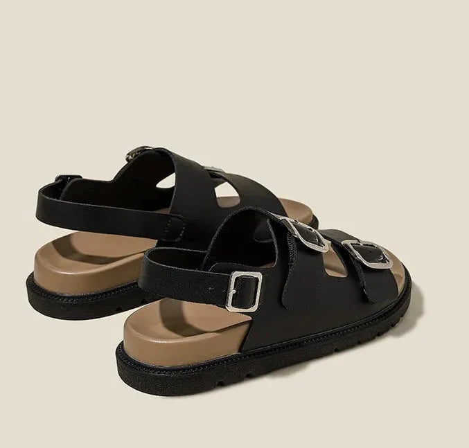 Rose Strap Sandals for Women - Comfortable Casual Footwear - Stylish Summer Sandals in Elegant Design