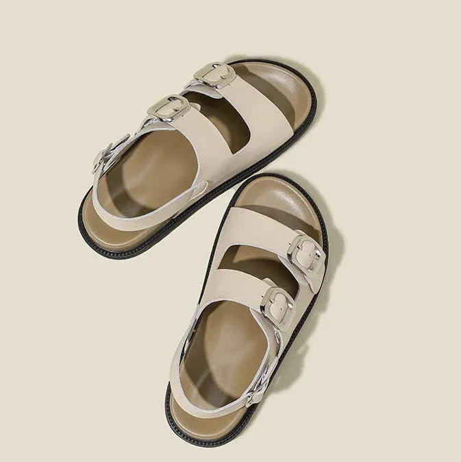 Rose Strap Sandals for Women - Comfortable Casual Footwear - Stylish Summer Sandals in Elegant Design