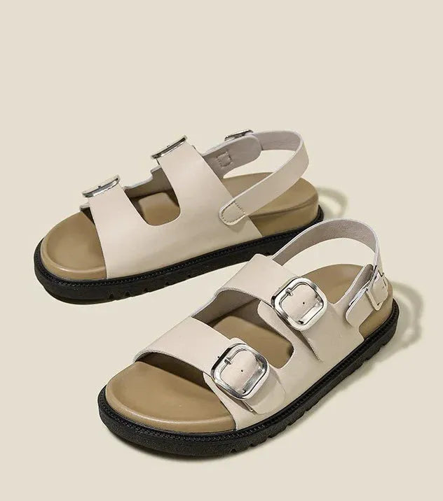 Rose Strap Sandals for Women - Comfortable Casual Footwear - Stylish Summer Sandals in Elegant Design