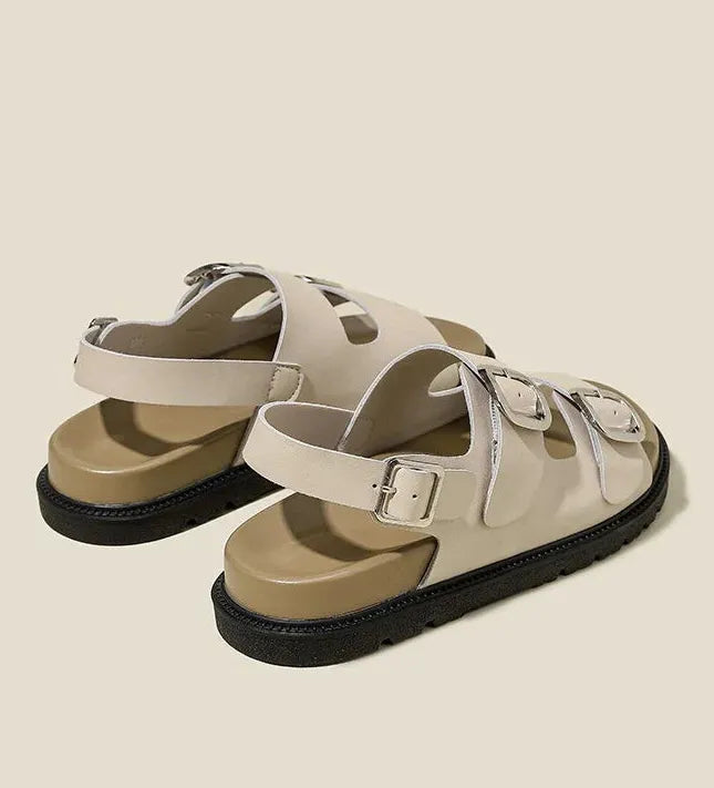 Rose Strap Sandals for Women - Comfortable Casual Footwear - Stylish Summer Sandals in Elegant Design