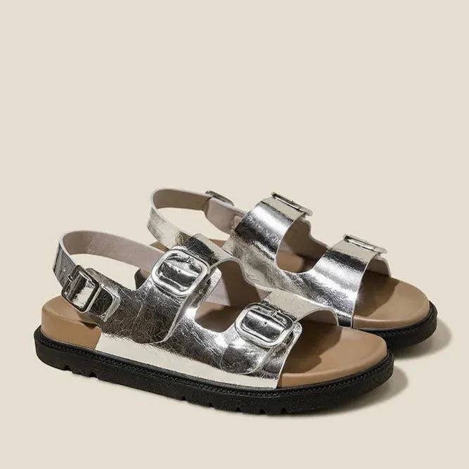 Rose Strap Sandals for Women - Comfortable Casual Footwear - Stylish Summer Sandals in Elegant Design