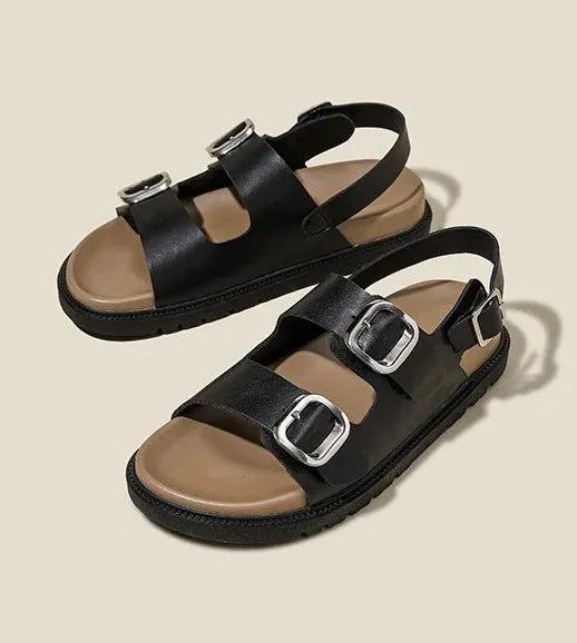 Rose Strap Sandals for Women - Comfortable Casual Footwear - Stylish Summer Sandals in Elegant Design