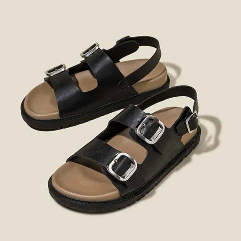 Rose Strap Sandals for Women - Comfortable Casual Footwear - Stylish Summer Sandals in Elegant Design
