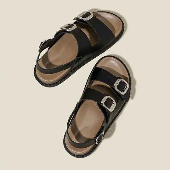 Rose Strap Sandals for Women - Comfortable Casual Footwear - Stylish Summer Sandals in Elegant Design