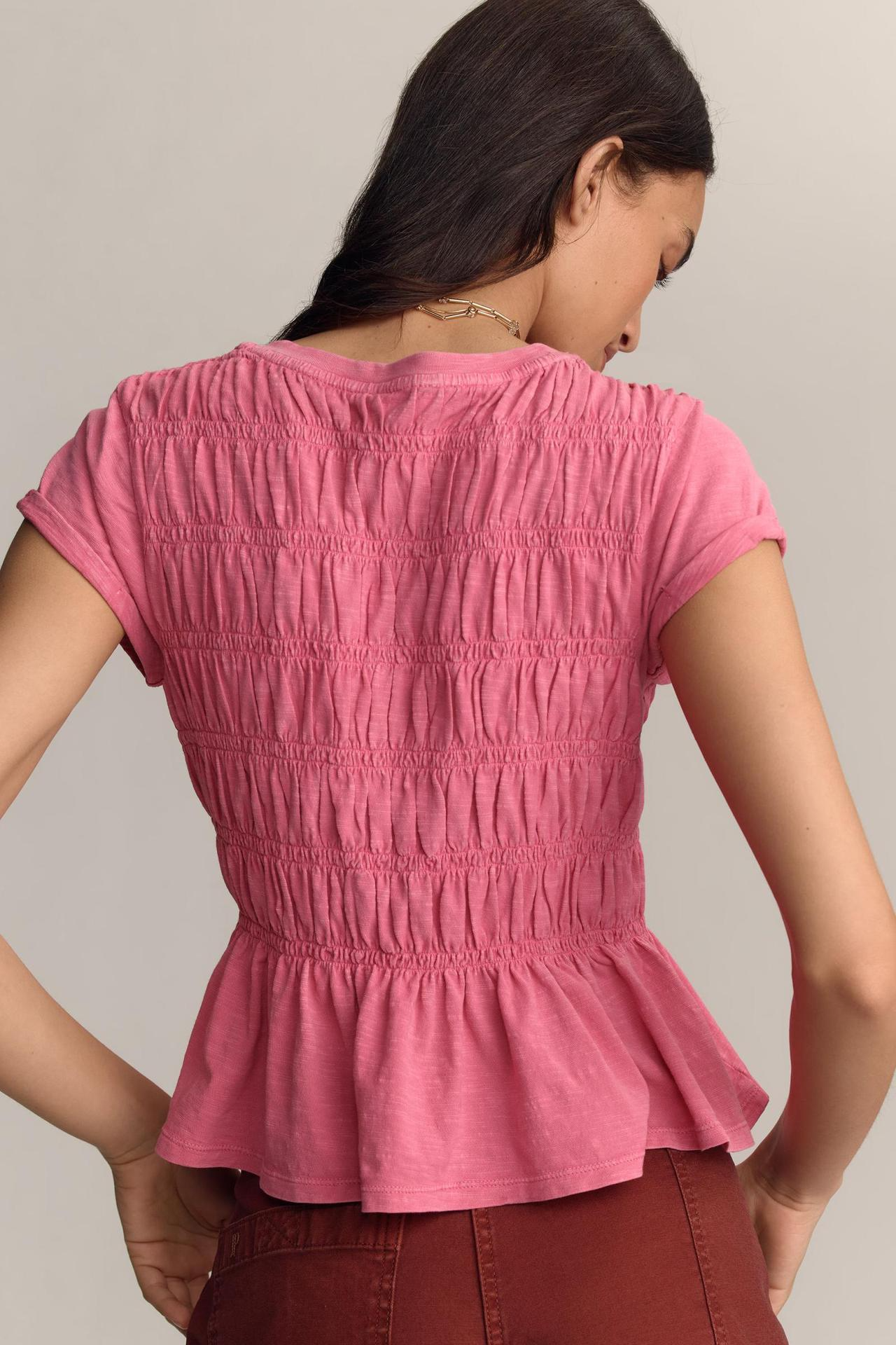 Ruffle Sleeve Women's Top in Lightweight Fabric for Casual Wear and Everyday Style