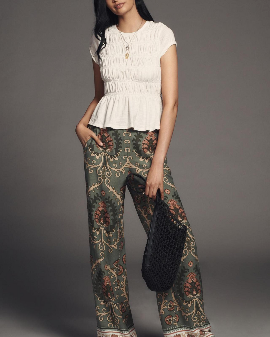 Ruffle Sleeve Women's Top in Lightweight Fabric for Casual Wear and Everyday Style