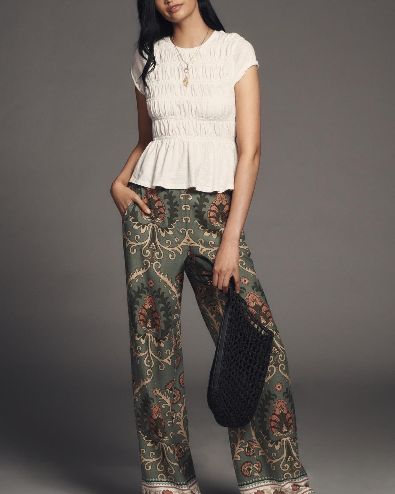 Ruffle Sleeve Women's Top in Lightweight Fabric for Casual Wear and Everyday Style