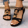 Bohemian Style Liora Sandals for Women - Comfortable Flat Footwear for Summer Casual Wear