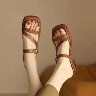 Slide Sandals with Sola Strap - Comfortable Casual Footwear for Everyday Wear