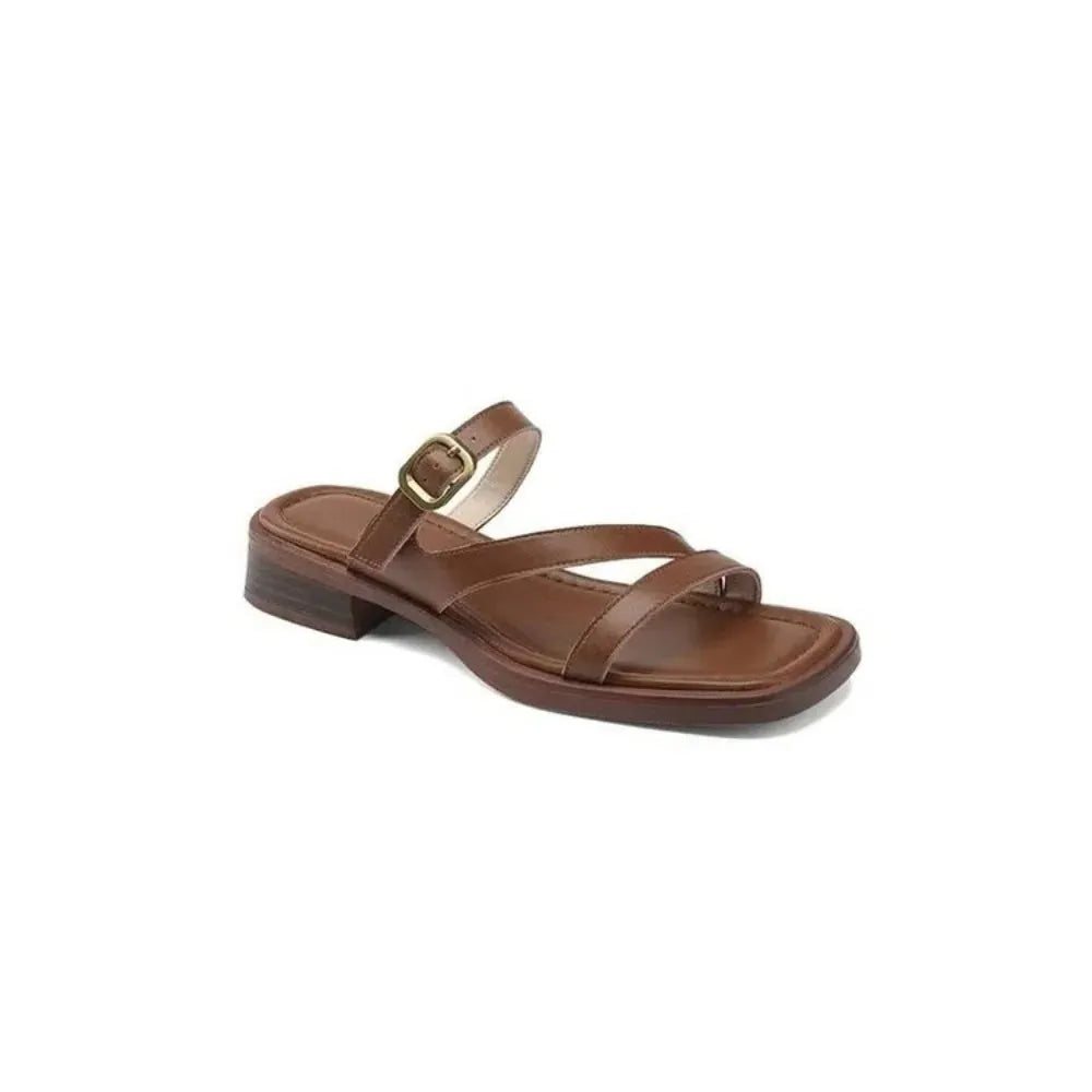 Slide Sandals with Sola Strap - Comfortable Casual Footwear for Everyday Wear