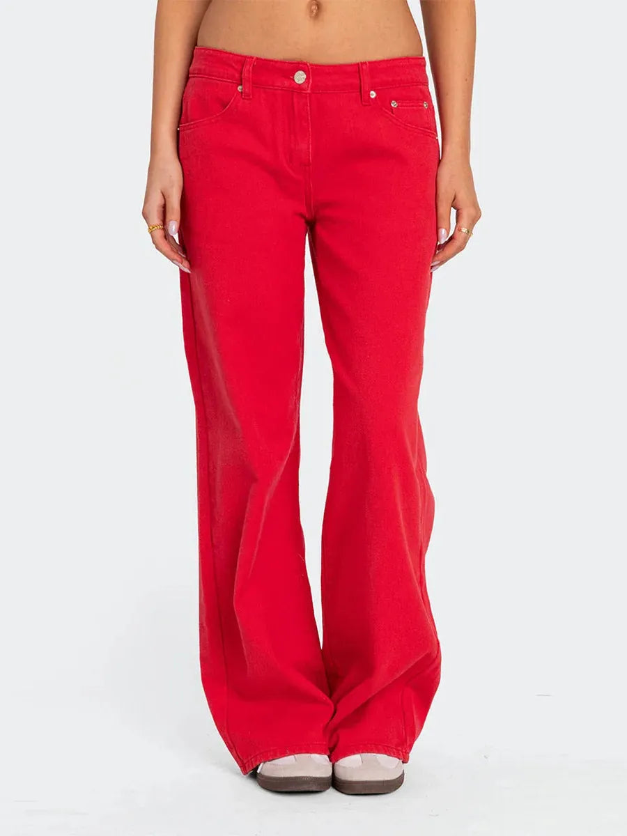 Straight Leg Denim Jeans for Women - Classic Fit, Versatile Everyday Wear, Available in Multiple Sizes and Washes