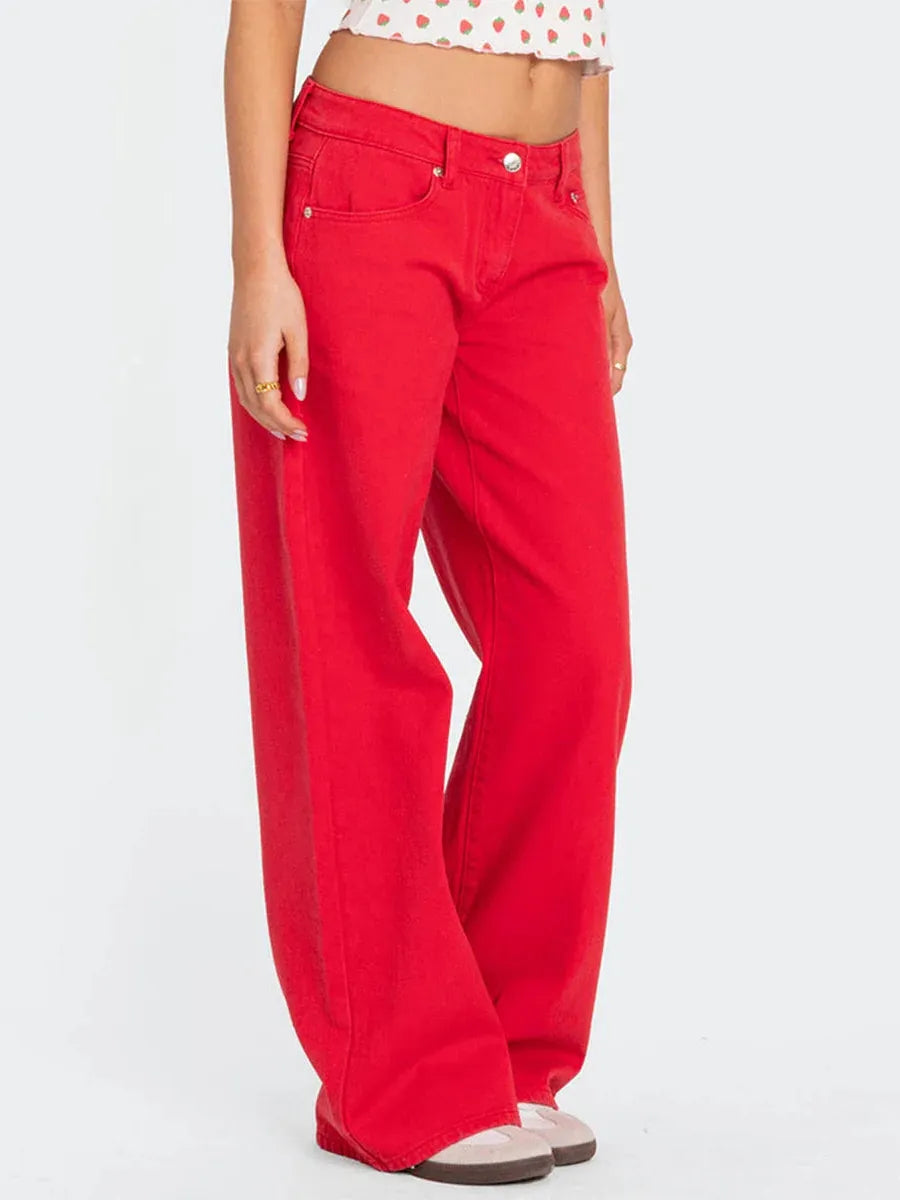 Straight Leg Denim Jeans for Women - Classic Fit, Versatile Everyday Wear, Available in Multiple Sizes and Washes