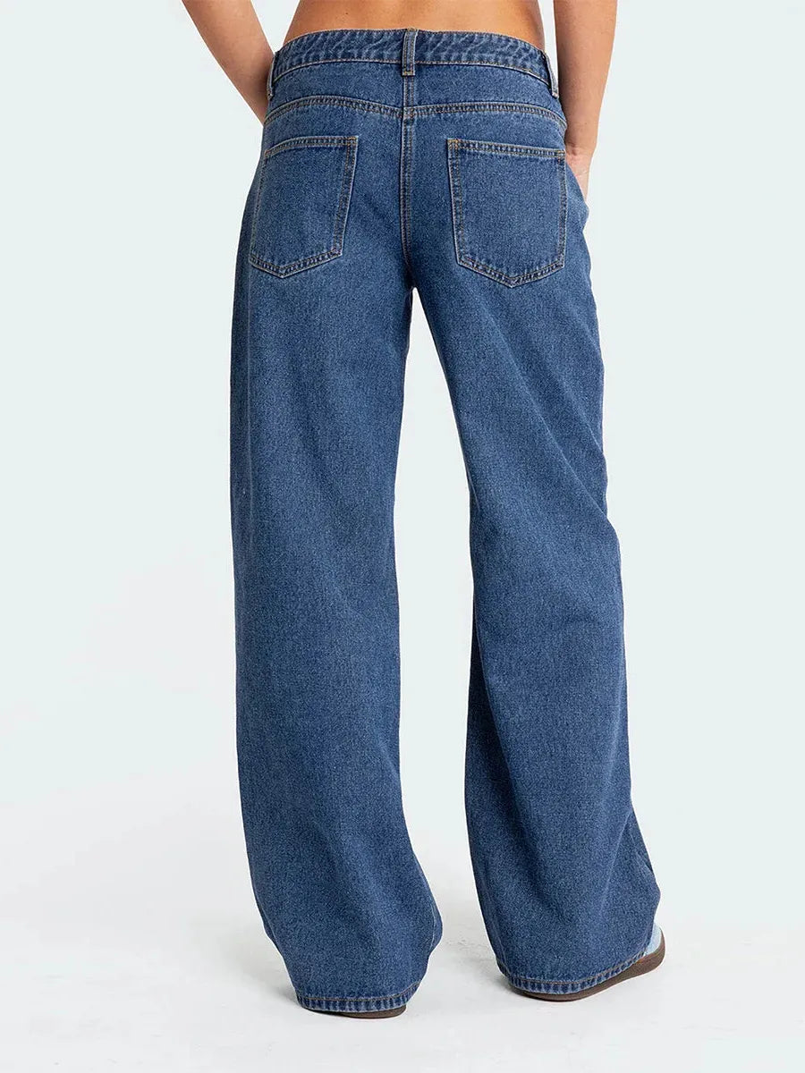 Straight Leg Denim Jeans for Women - Classic Fit, Versatile Everyday Wear, Available in Multiple Sizes and Washes