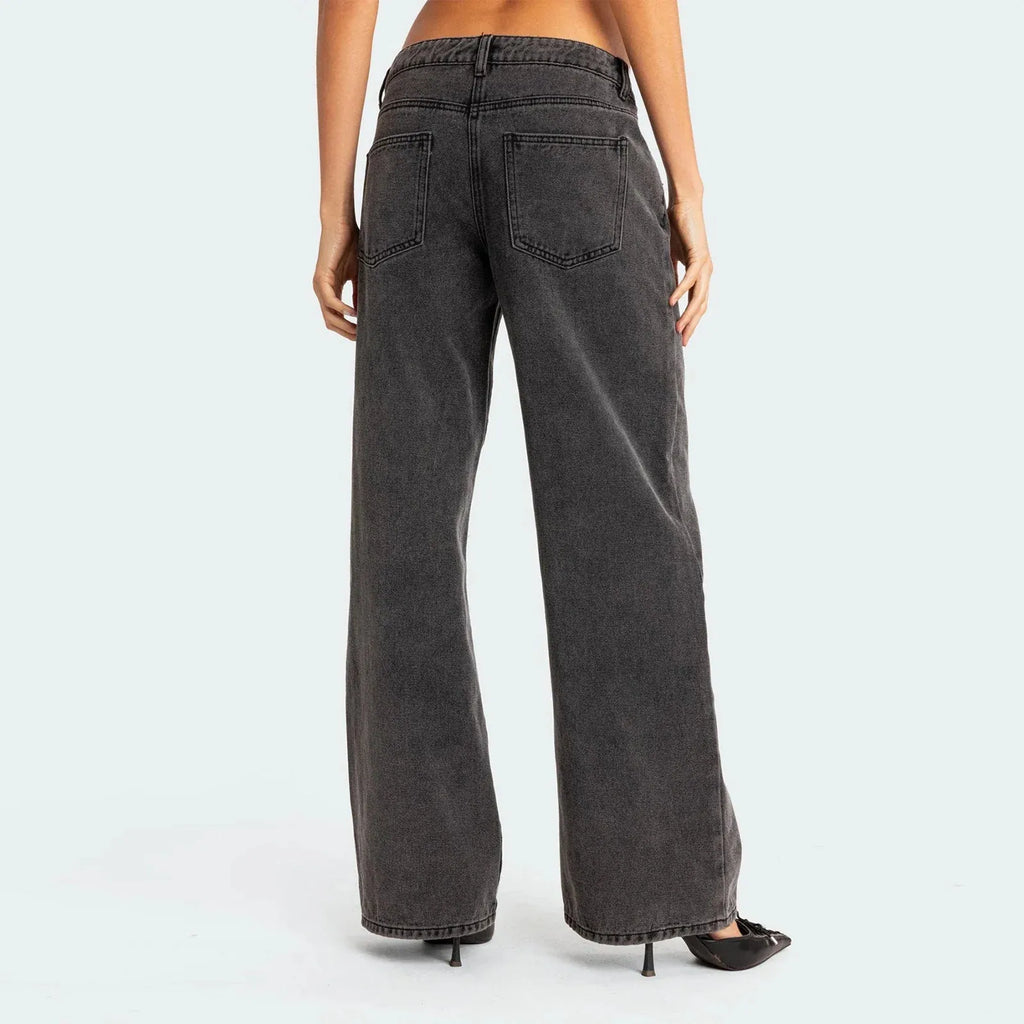 Straight Leg Denim Jeans for Women - Classic Fit, Versatile Everyday Wear, Available in Multiple Sizes and Washes