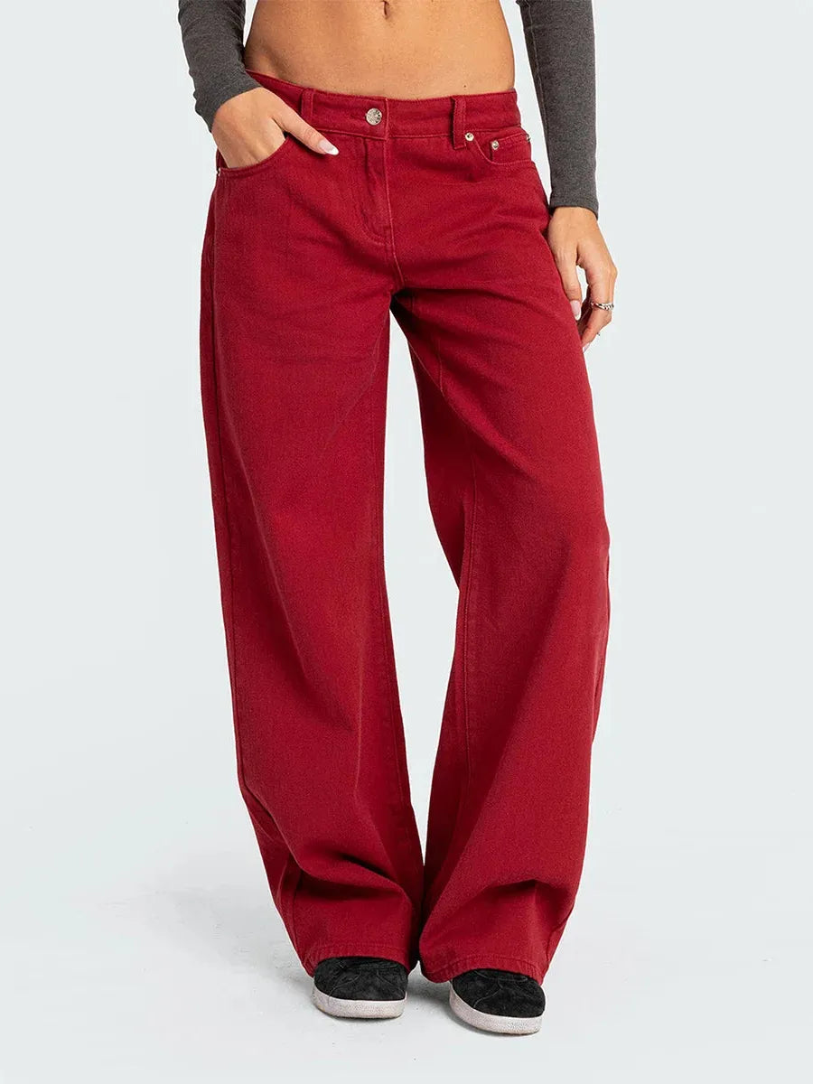 Straight Leg Denim Jeans for Women - Classic Fit, Versatile Everyday Wear, Available in Multiple Sizes and Washes