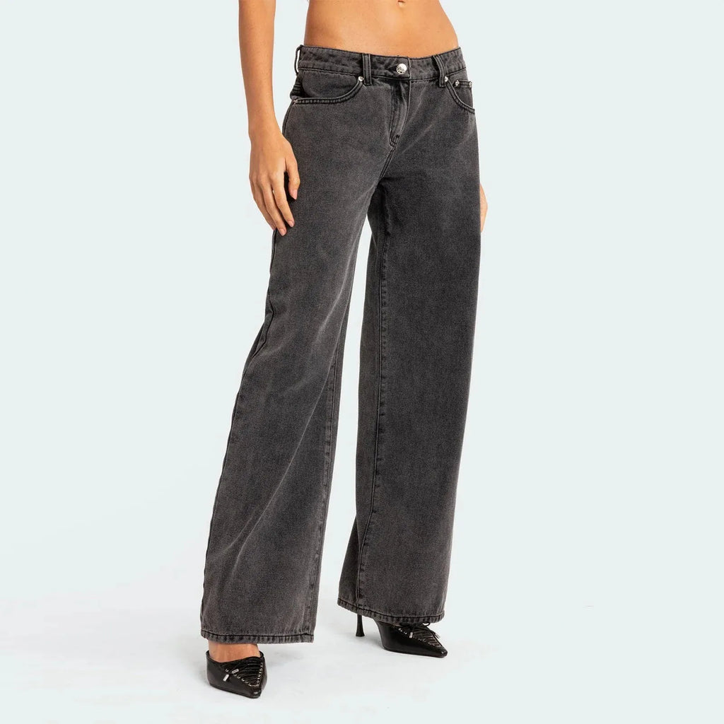 Straight Leg Denim Jeans for Women - Classic Fit, Versatile Everyday Wear, Available in Multiple Sizes and Washes