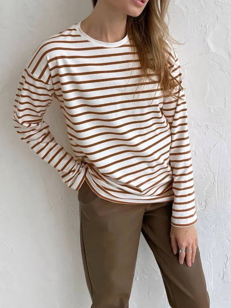 Striped Cotton Marinière Shirt for Casual Wear - Classic Nautical Style