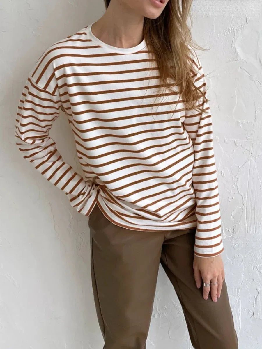 Striped Cotton Marinière Shirt for Casual Wear - Classic Nautical Style