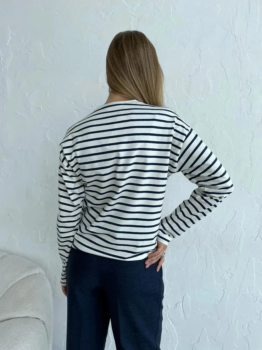 Striped Cotton Marinière Shirt for Casual Wear - Classic Nautical Style