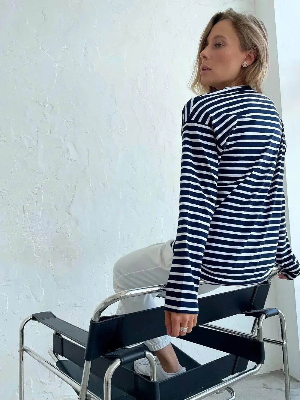 Striped Cotton Marinière Shirt for Casual Wear - Classic Nautical Style