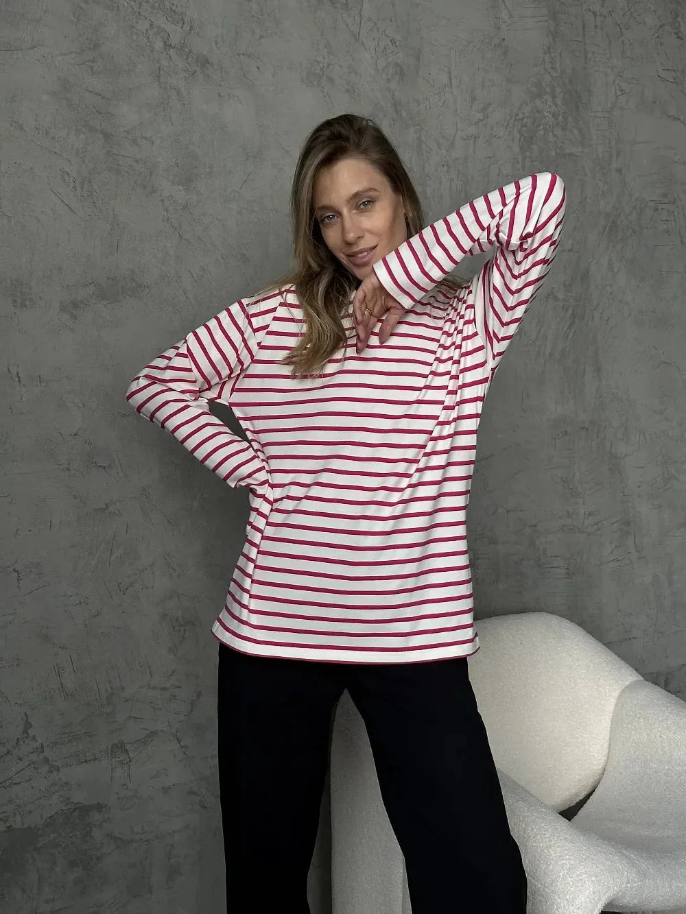 Striped Cotton Marinière Shirt for Casual Wear - Classic Nautical Style