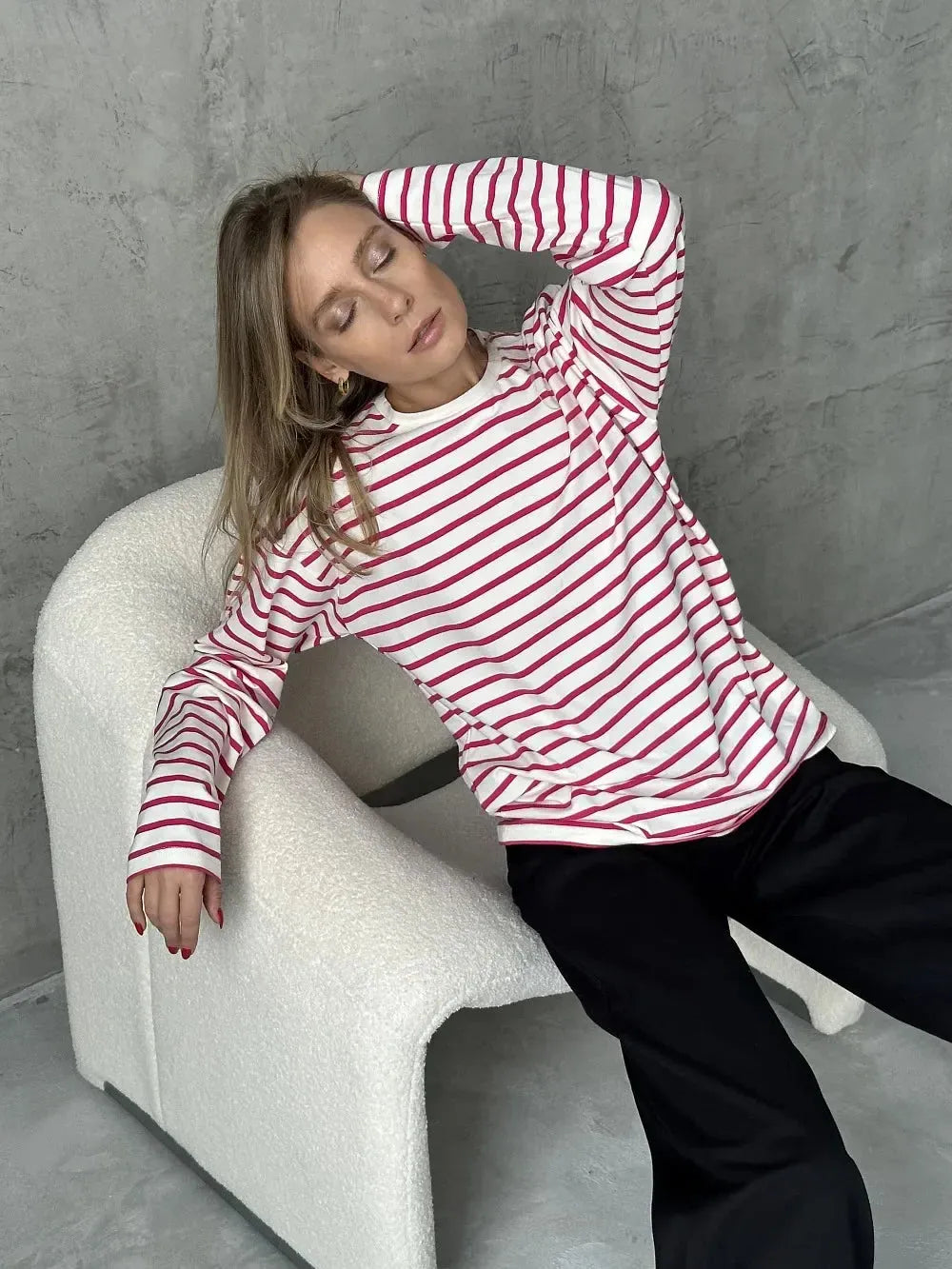 Striped Cotton Marinière Shirt for Casual Wear - Classic Nautical Style