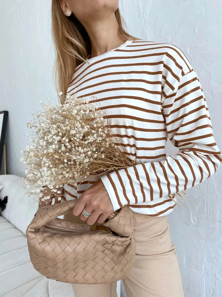 Striped Cotton Marinière Shirt for Casual Wear - Classic Nautical Style