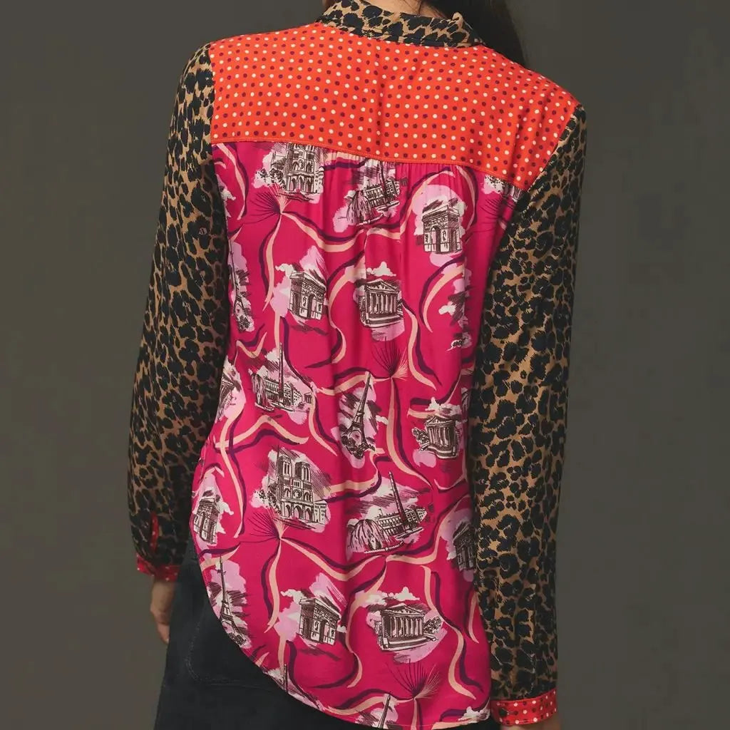 Stylized Blouses for Women - Lightweight Fabric, Casual Design, Perfect for Everyday Wear