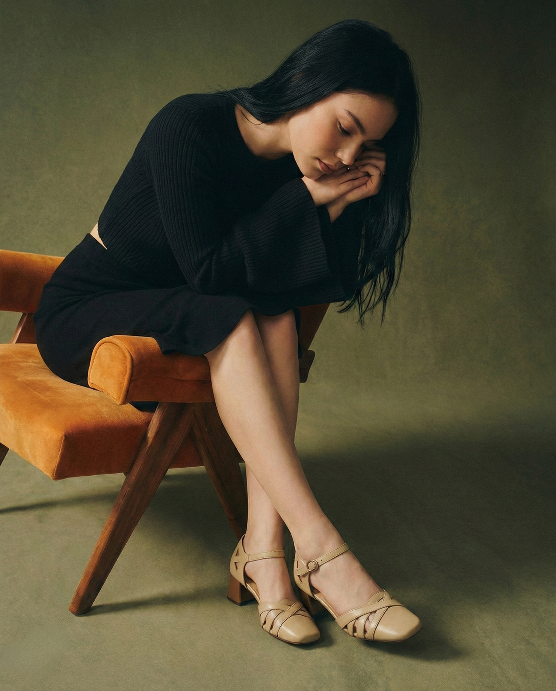 Suede Heeled Sandals for Women - Stylish Open-Toe Design for Casual or Dressy Occasions