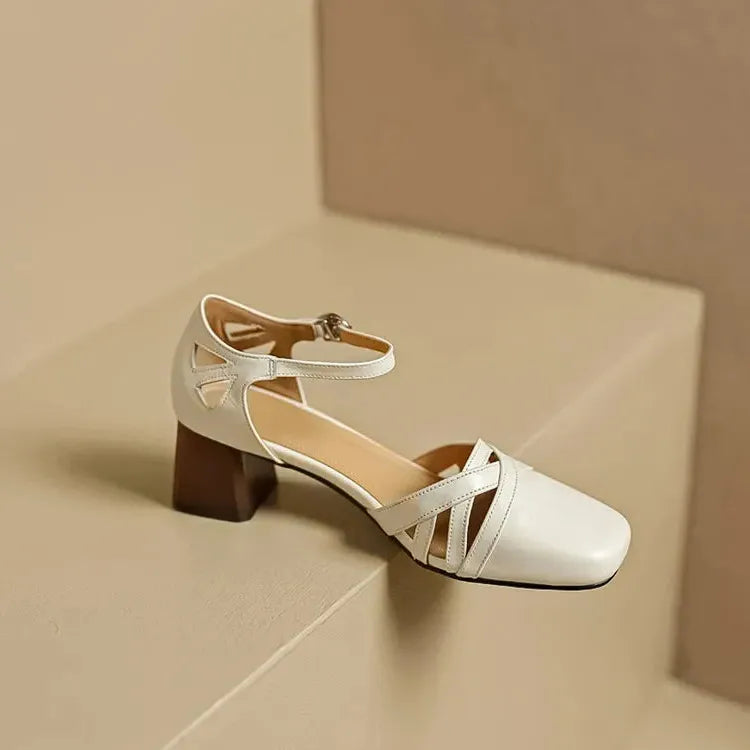 Suede Heeled Sandals for Women - Stylish Open-Toe Design for Casual or Dressy Occasions