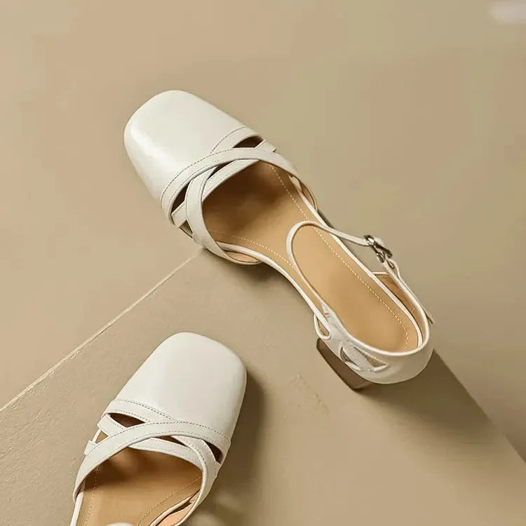 Suede Heeled Sandals for Women - Stylish Open-Toe Design for Casual or Dressy Occasions