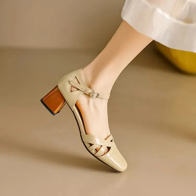 Suede Heeled Sandals for Women - Stylish Open-Toe Design for Casual or Dressy Occasions