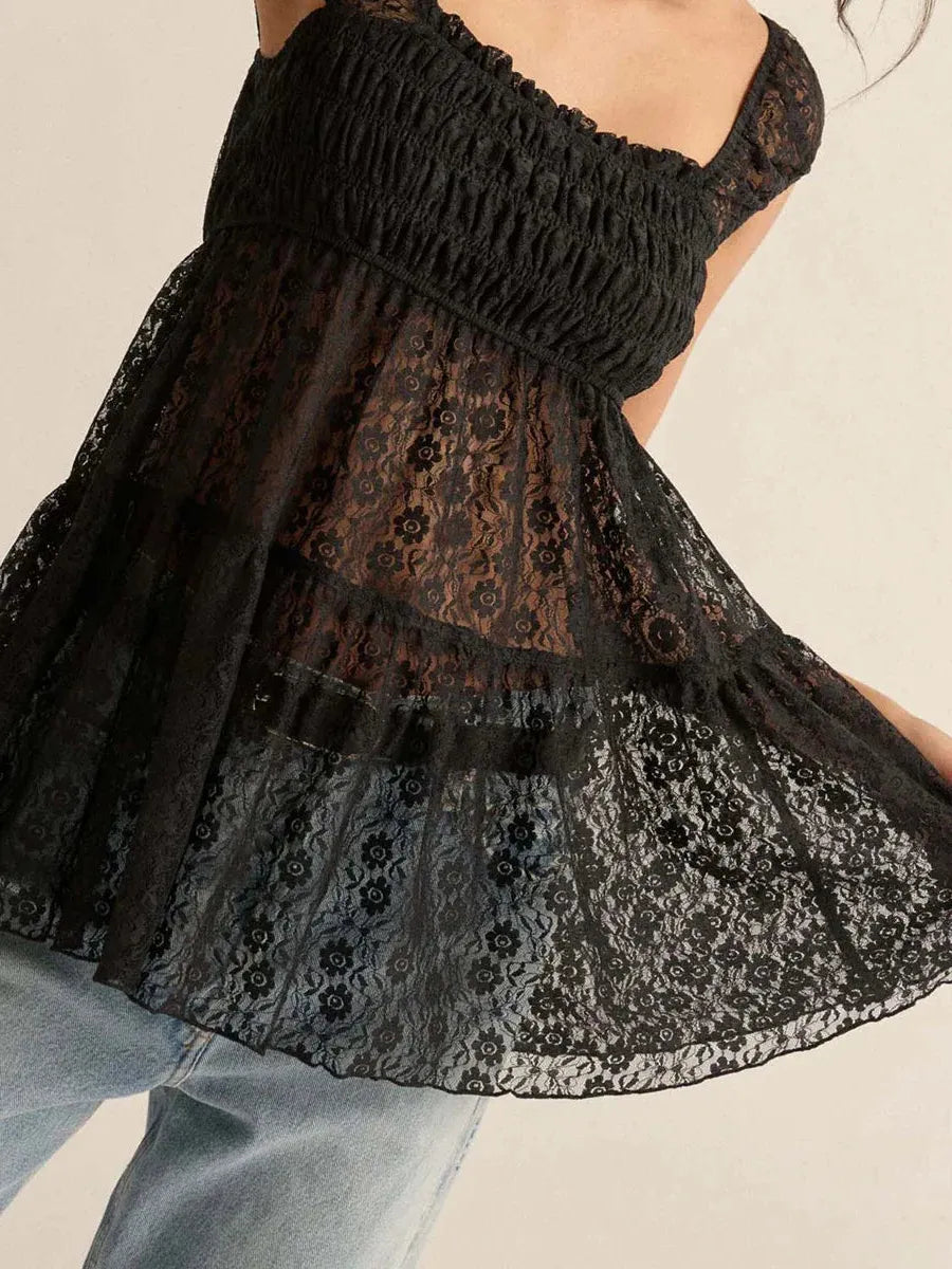 Summer Cutout Dress Top - Lightweight Fabric, Casual Style for Warm Weather, Available in Multiple Sizes