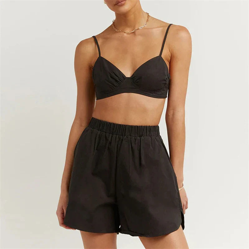Summer Women's Clothing Set - Lightweight Fabric, Casual Style, Perfect for Warm Weather Outings