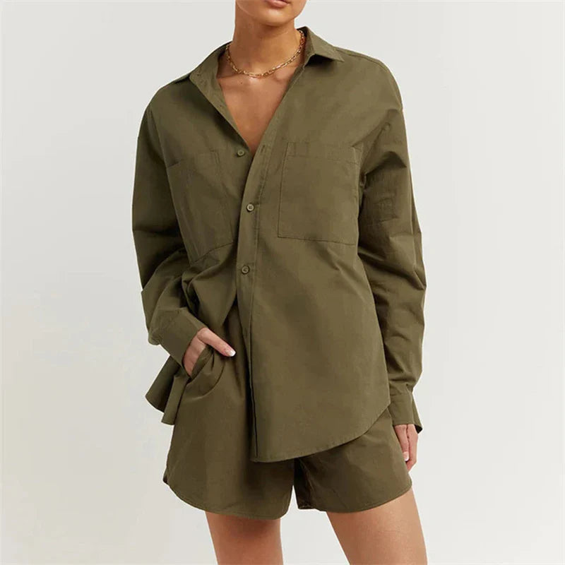 Summer Women's Clothing Set - Lightweight Fabric, Casual Style, Perfect for Warm Weather Outings