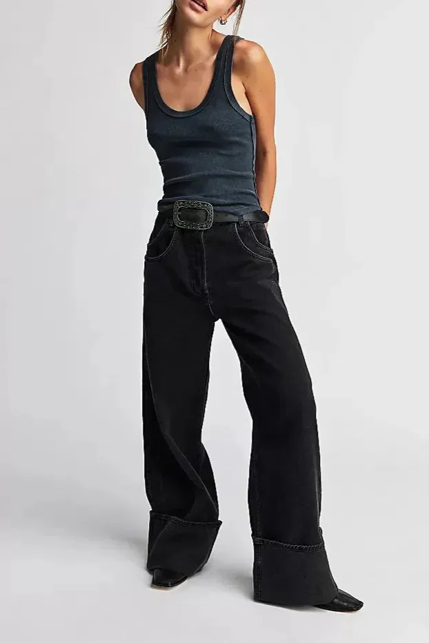 Vintage Denim Jeans for Men | American Style | Casual Wear | Classic Fit | Distressed Wash