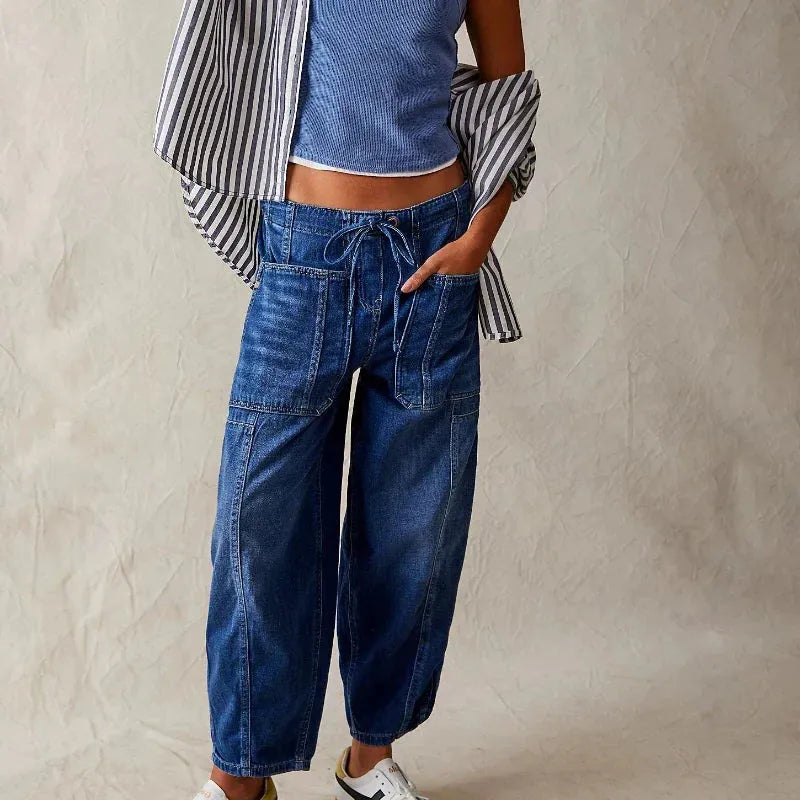 Weekend Casual Denim Jeans for Women - Comfortable Stretch Fabric, Classic Fit, Versatile Everyday Wear