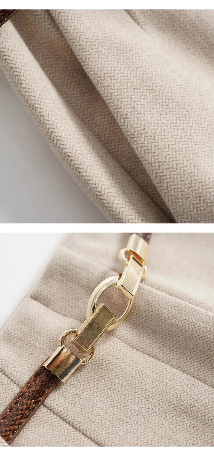 Wide Leg Wool Trousers for Women - Milano Style - Elegant Office or Casual Wear - Comfortable Fit