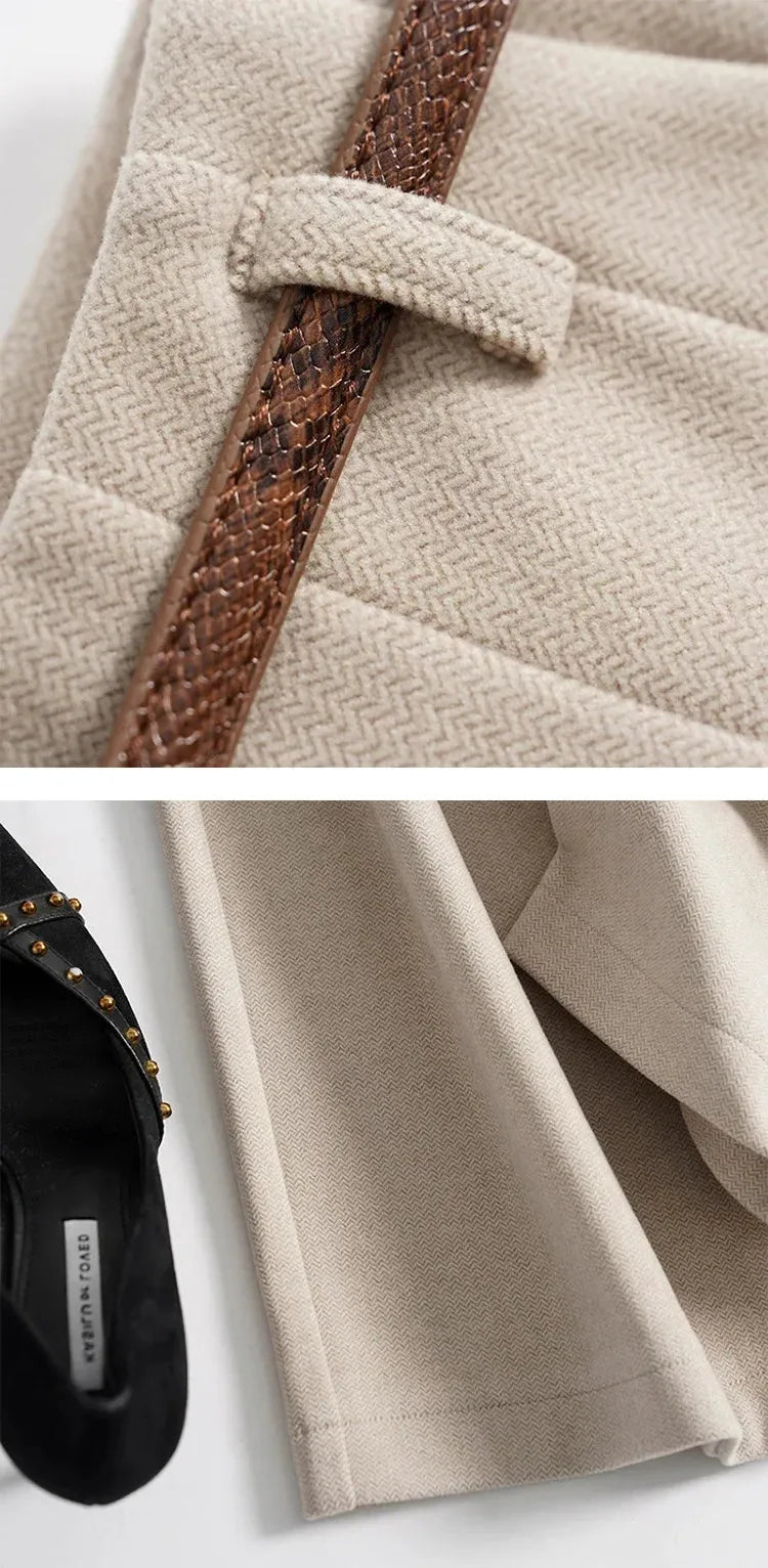 Wide Leg Wool Trousers for Women - Milano Style - Elegant Office or Casual Wear - Comfortable Fit