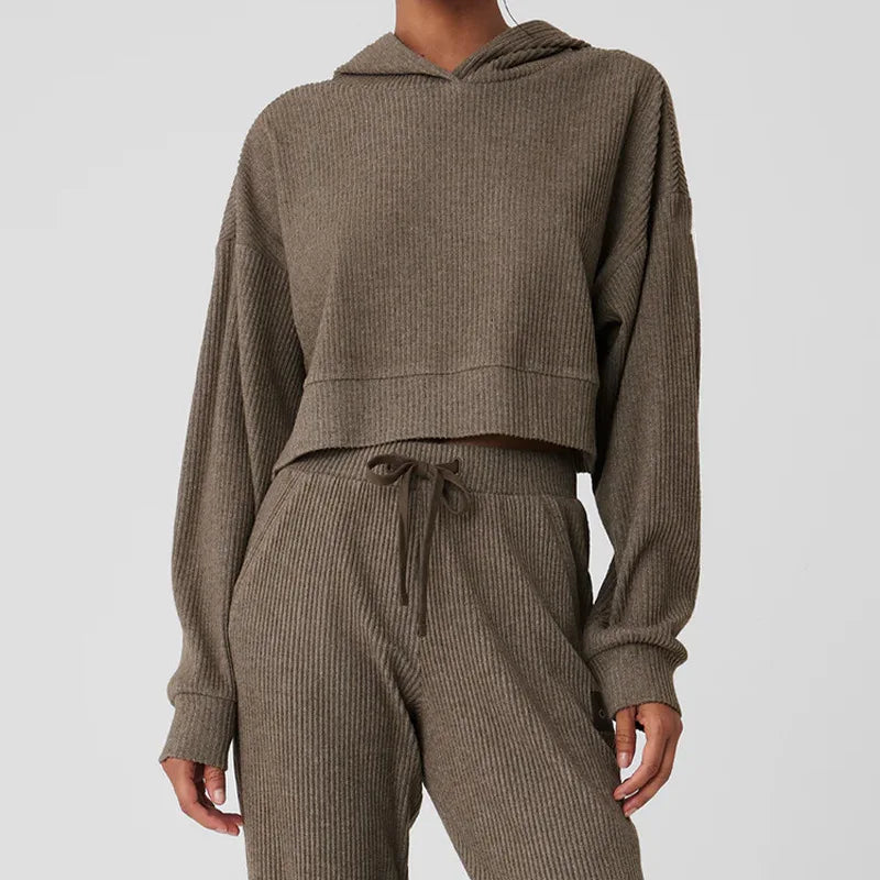 Women's Corduroy 2-Piece Set - Classic Style for Casual Wear