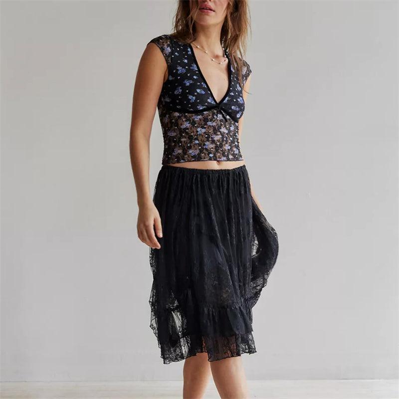 Women's Cotton Crop Top - Casual Short Sleeve Design for Everyday Wear