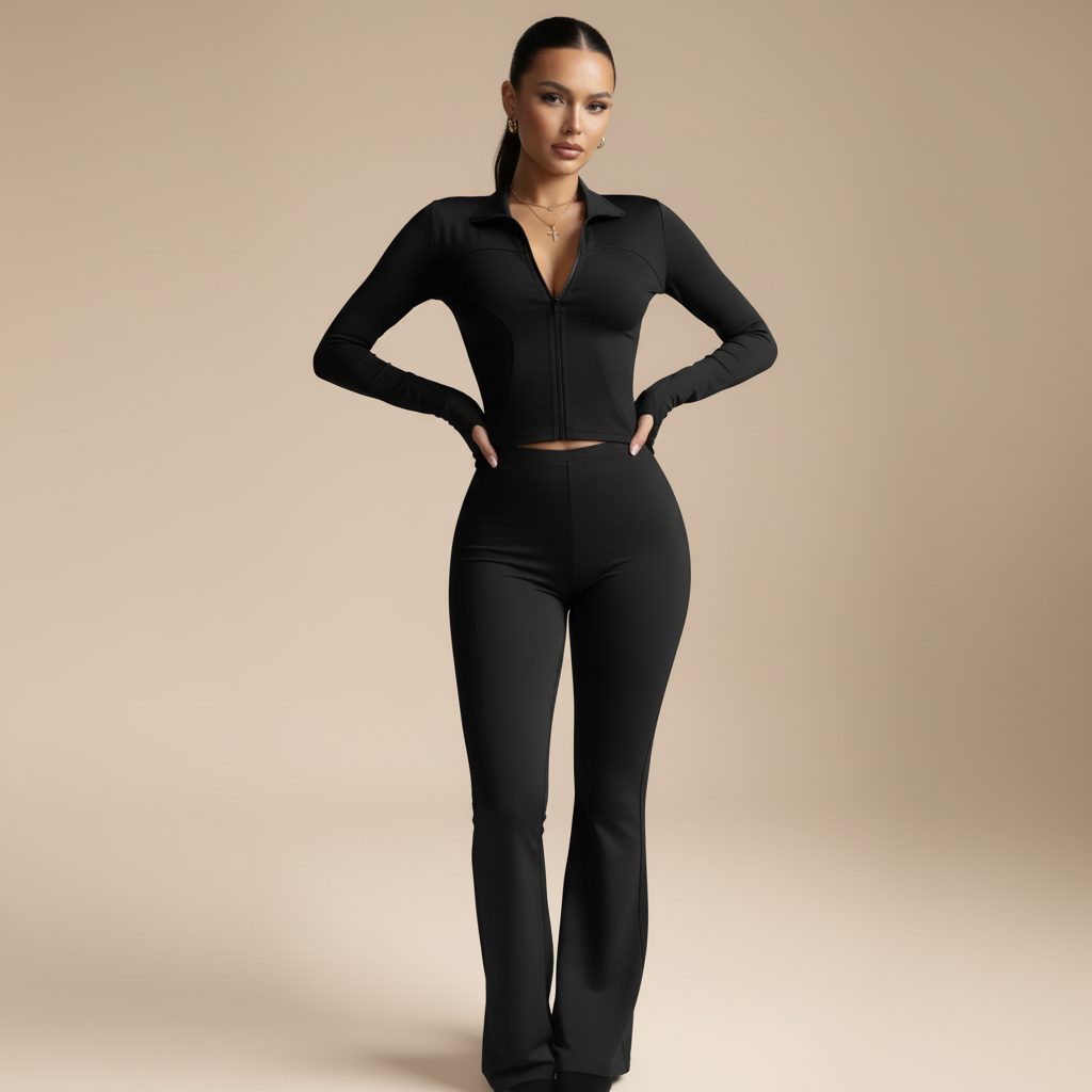 Women's Cozy Cotton Loungewear Set - Relaxed Fit Sleepwear for Home and Leisure