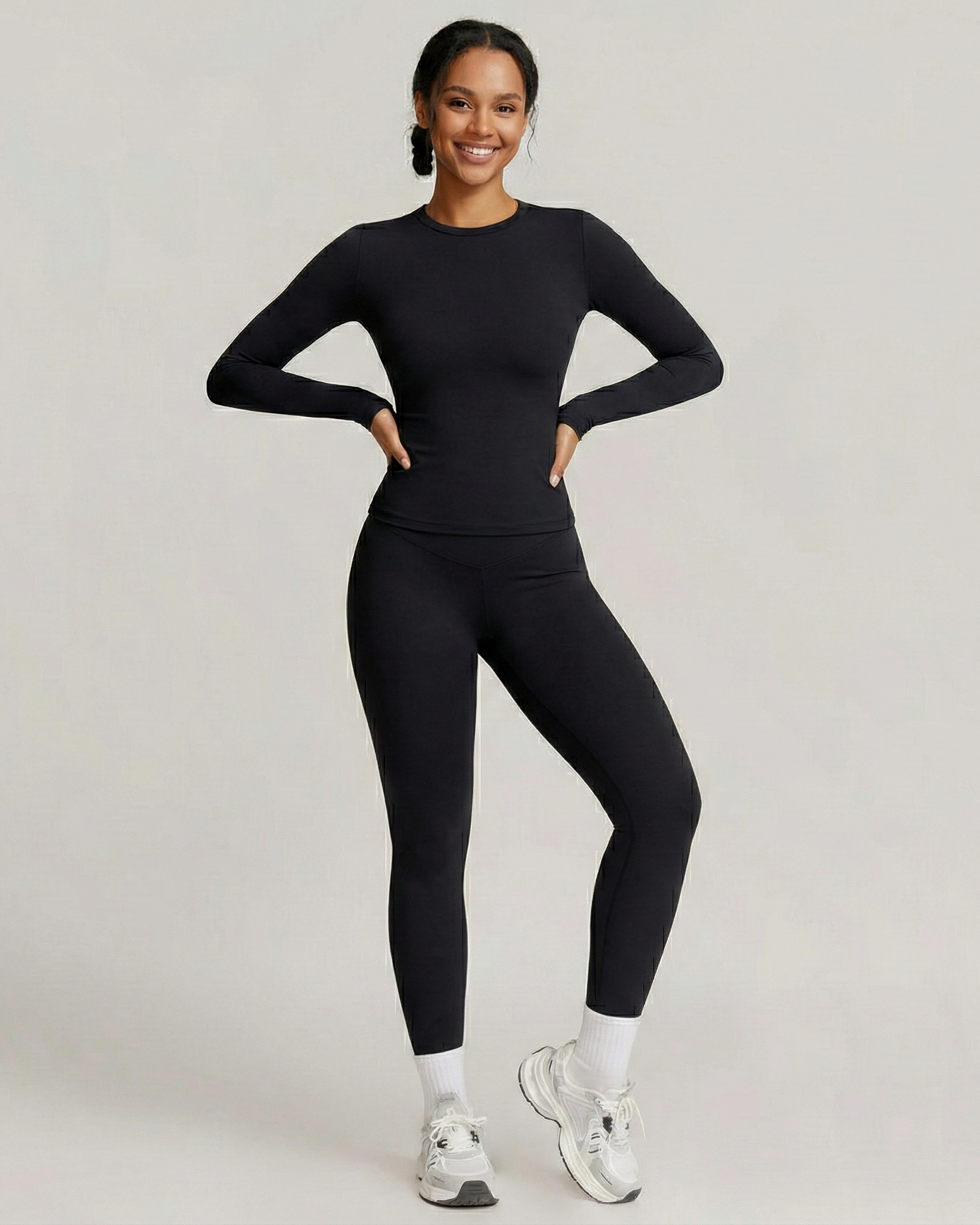 Women's Two-Piece Workout Set - Breathable Fabric, Stylish Design for Gym and Fitness Activities