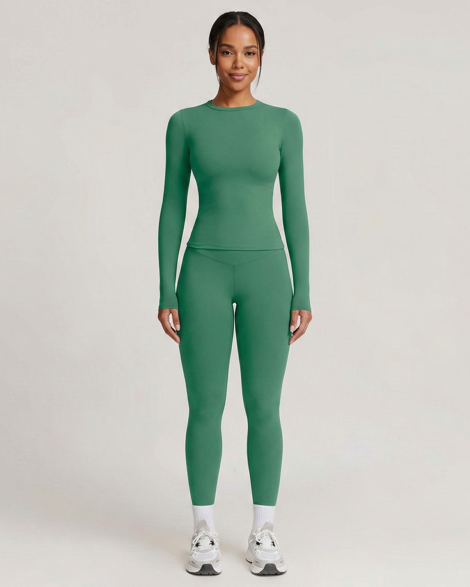 Women's Two-Piece Workout Set - Breathable Fabric, Stylish Design for Gym and Fitness Activities