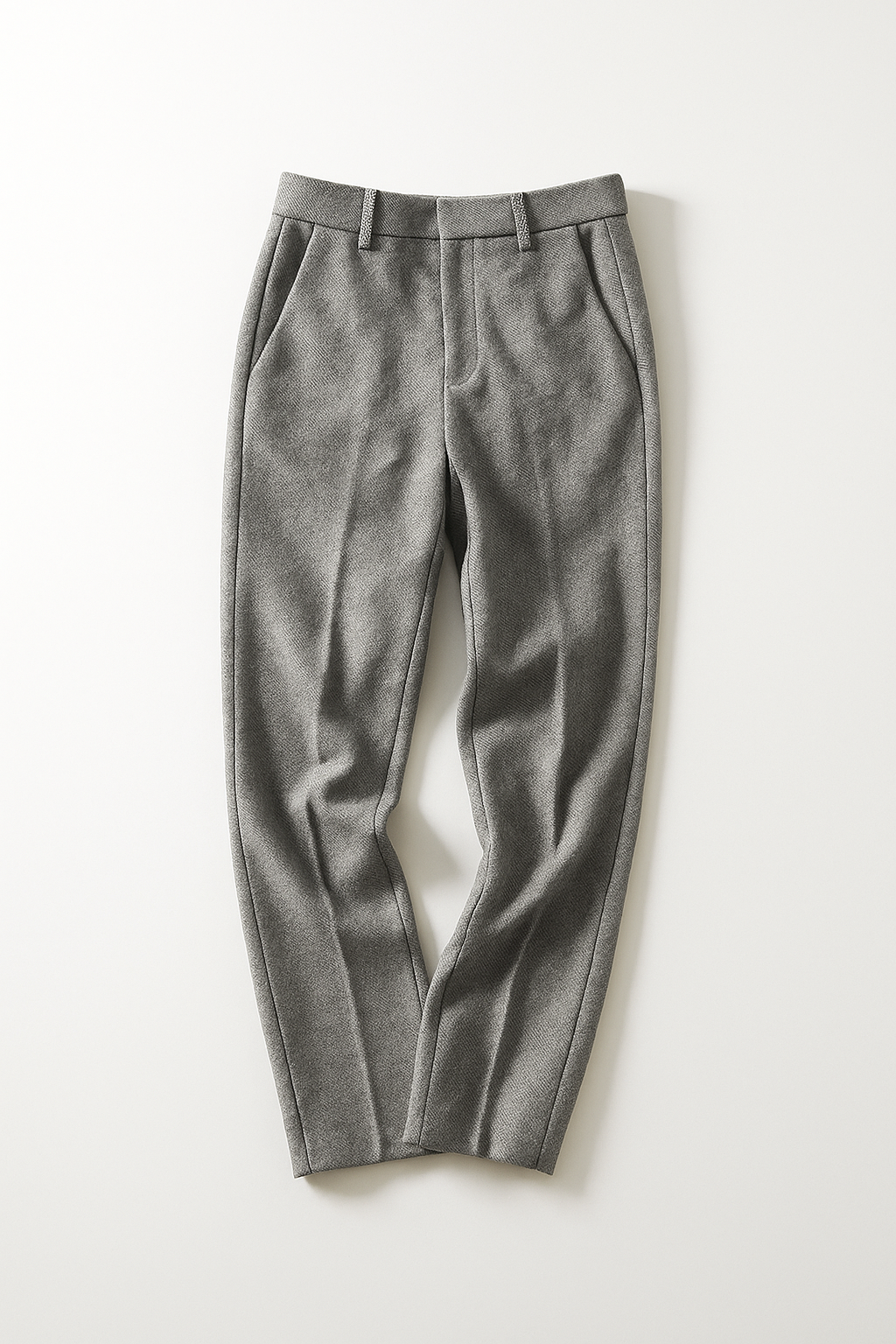 Wool Herringbone Trousers for Women - Classic Fit, Versatile Dress Pants for Office or Casual Wear