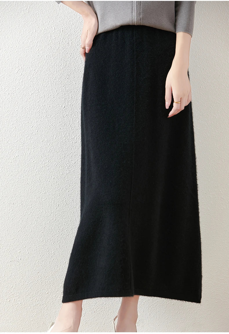 Wool Pencil Skirt for Women - Classic Executive Style - Office Wear - Versatile Business Attire