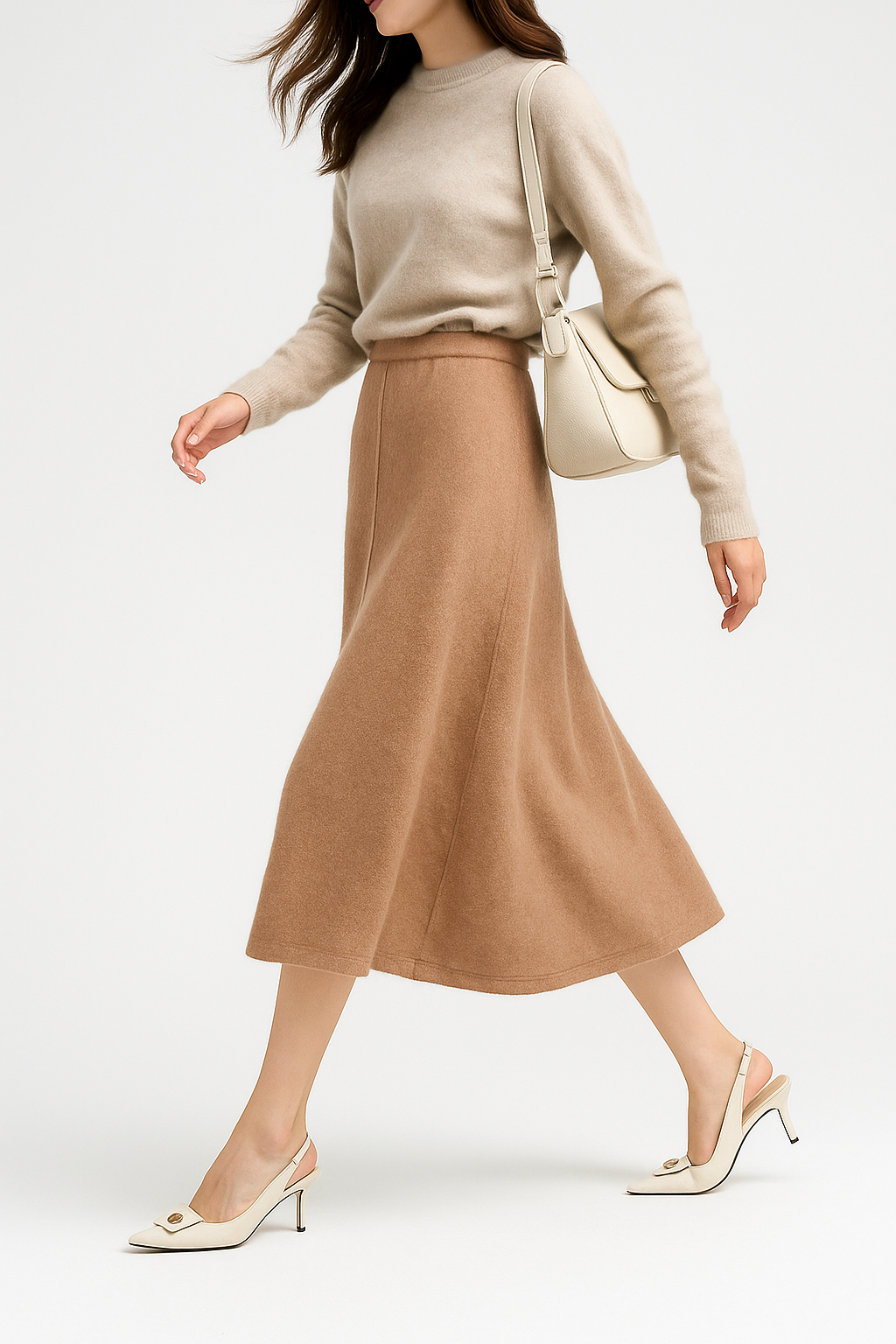 Wool Pencil Skirt for Women - Classic Executive Style - Office Wear - Versatile Business Attire