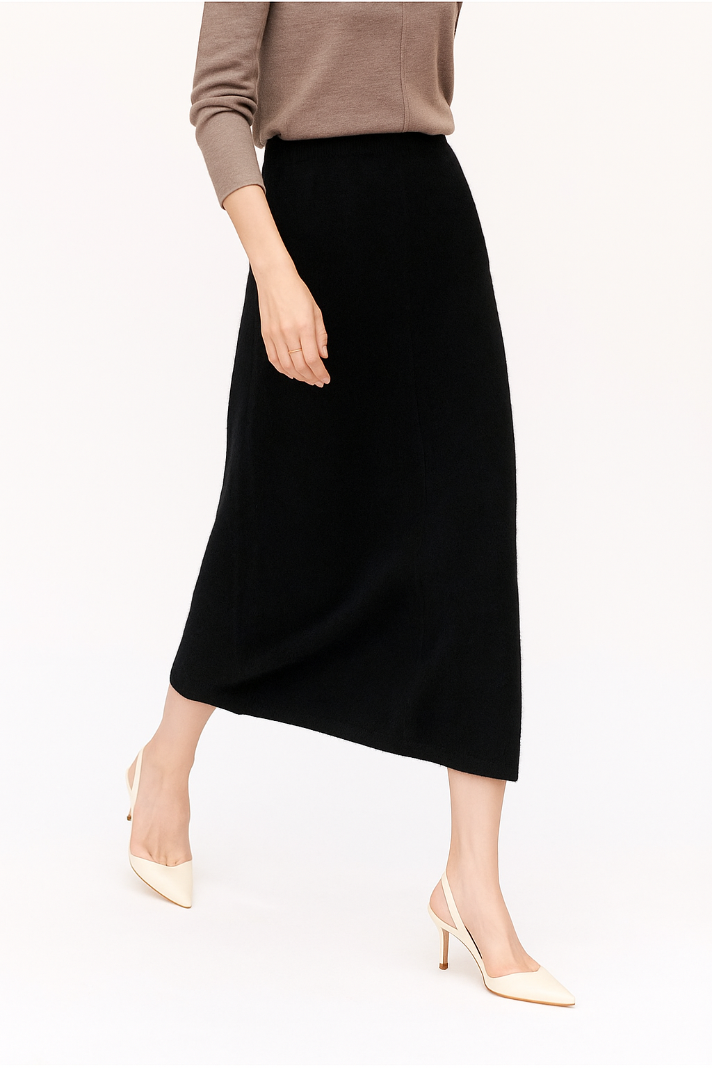 Wool Pencil Skirt for Women - Classic Executive Style - Office Wear - Versatile Business Attire